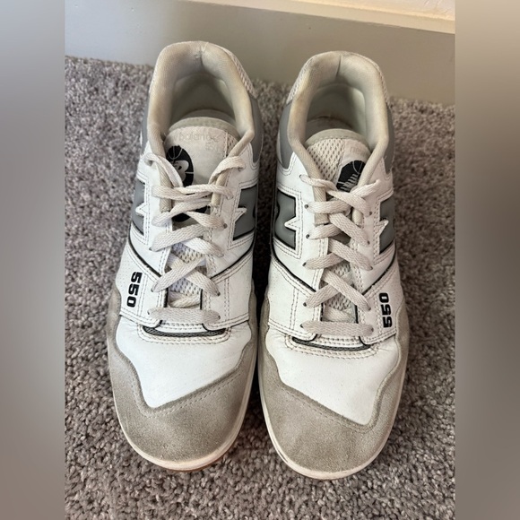 New Balance 550 Athletic Shoe - White / Slate Grey / Brighton Grey - Picture 4 of 10